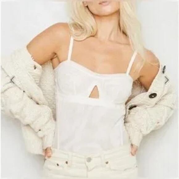 We are HAH x Free People Under the Wire Bodysuit Size Medium New - Picture 2 of 12